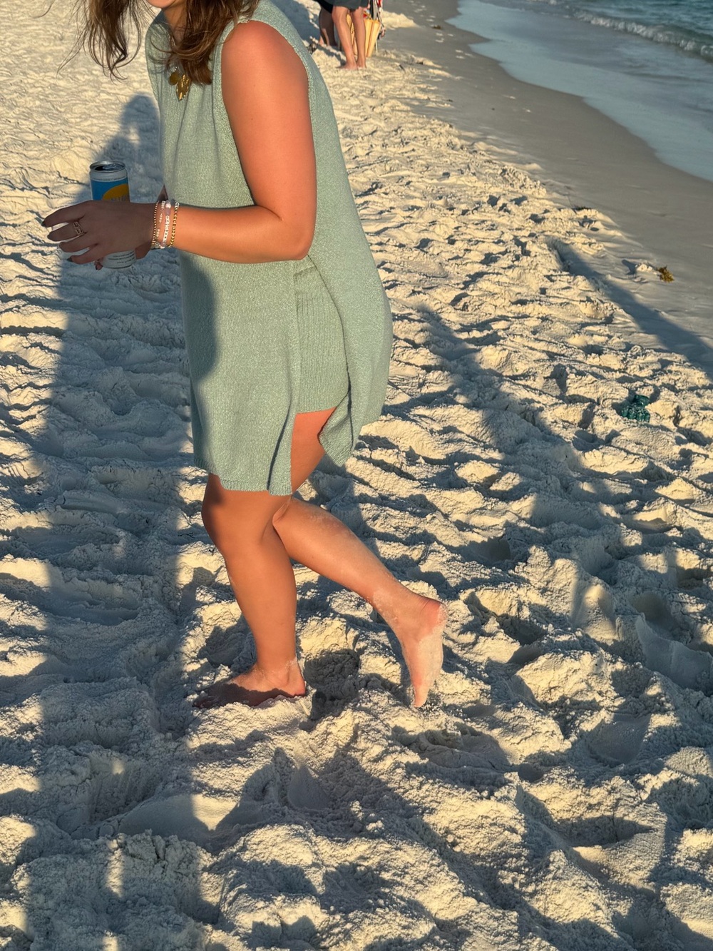 Light Blue Knit Tank and Shorts Set - Picture 10 of 10